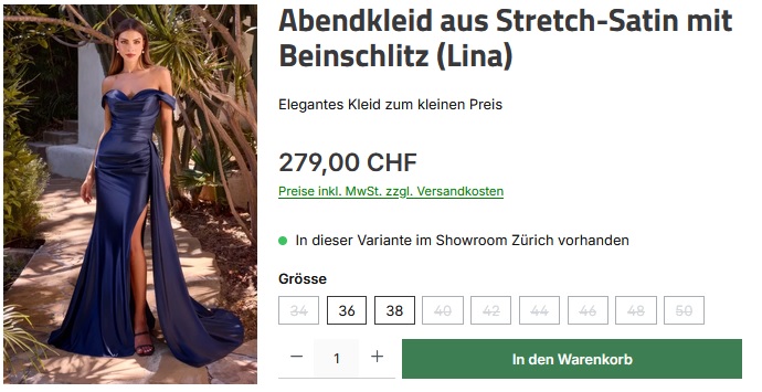 Abendkleider grosse Grössen Zürich